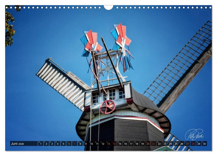 Produktbild: Friesland - Die Friesische M&uuml;hlenstra&szlig;e (Wandkalender 2026 DIN A3 quer), CALVENDO Monatskalender