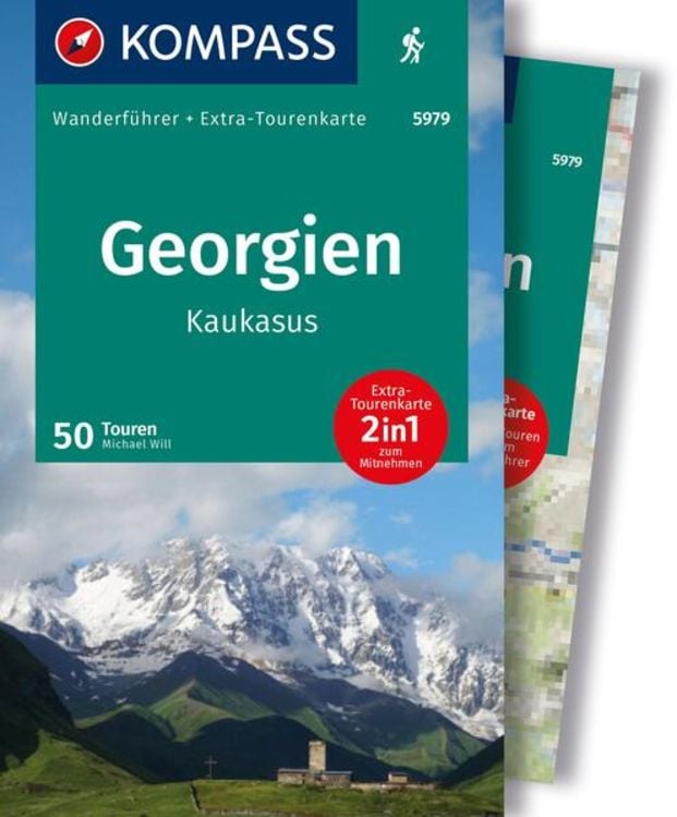Produktbild: KOMPASS Wanderführer Georgien, Kaukasus, 50 Touren mit Extra-Tourenkarte