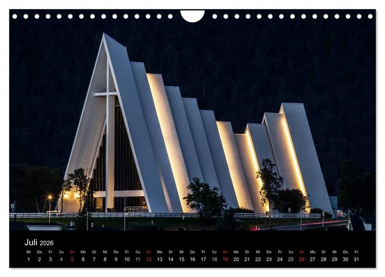 Produktbild: Erlebnis Norwegen: Narvik bis Troms&oslash; (Wandkalender 2026 DIN A4 quer), CALVENDO Monatskalender