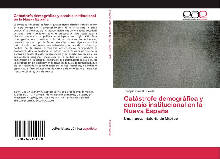 Produktbild: Cat&aacute;strofe demogr&aacute;fica y cambio institucional en la Nueva Espa&ntilde;a