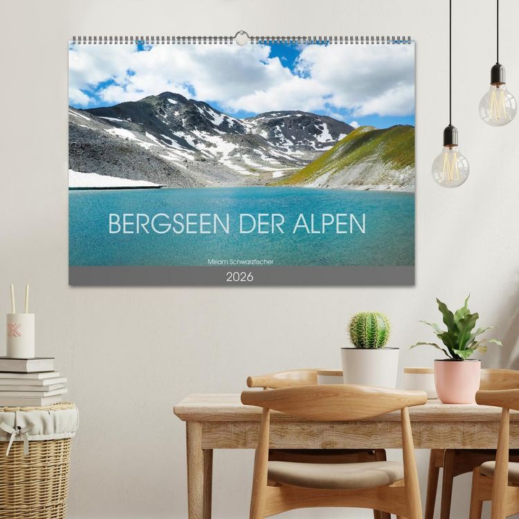 Produktbild: Bergseen der Alpen (Wandkalender 2026 DIN A2 quer), CALVENDO Monatskalender