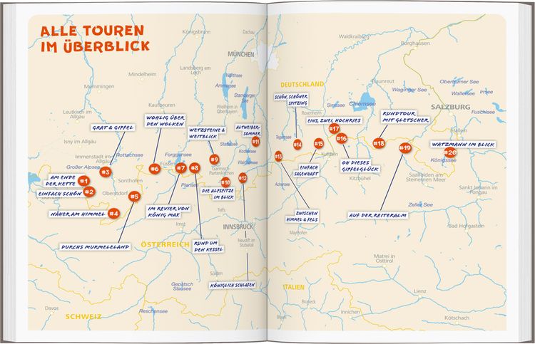 Produktbild: DUMONT Wanderzeit H&uuml;ttentouren vom Allg&auml;u bis Berchtesgaden