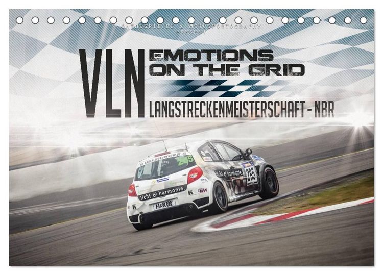 Produktbild: EMOTIONS ON THE GRID - VLN Langstreckenmeisterschaft N&uuml;rburgring (Tischkalender 2027 DIN A5 quer), CALVENDO Monatskalender