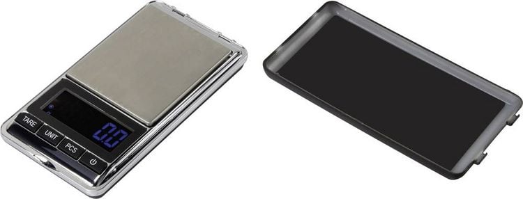 Produktbild: Basetech Taschenwaage SJS-60007 W&auml;gebereich (max.) 500 g Ablesbarkeit 0.1 g batteriebetrieben Silber