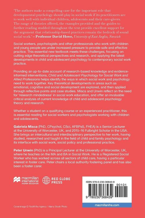Produktbild: Child and Adolescent Psychology for Social Work and Allied Professions