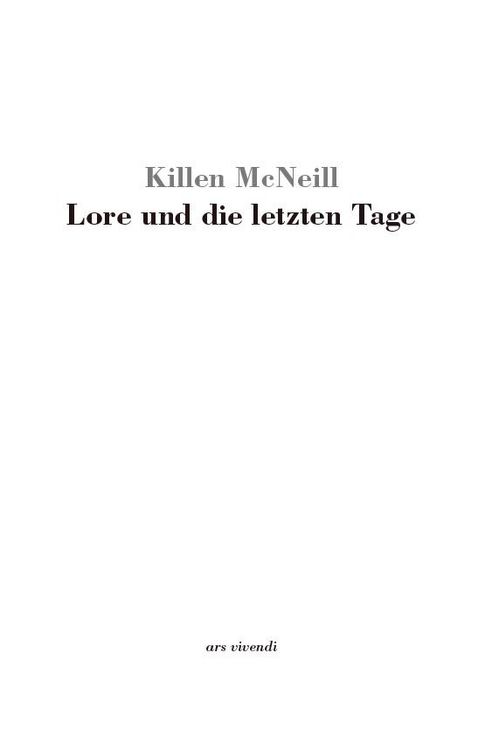 Produktbild: Lore und die letzten Tage