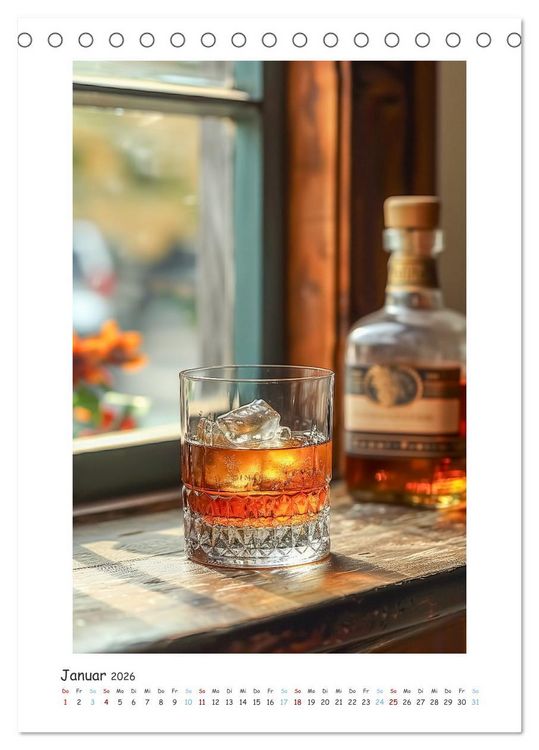 Produktbild: Whisky-Momente (Tischkalender 2026 DIN A5 hoch), CALVENDO Monatskalender