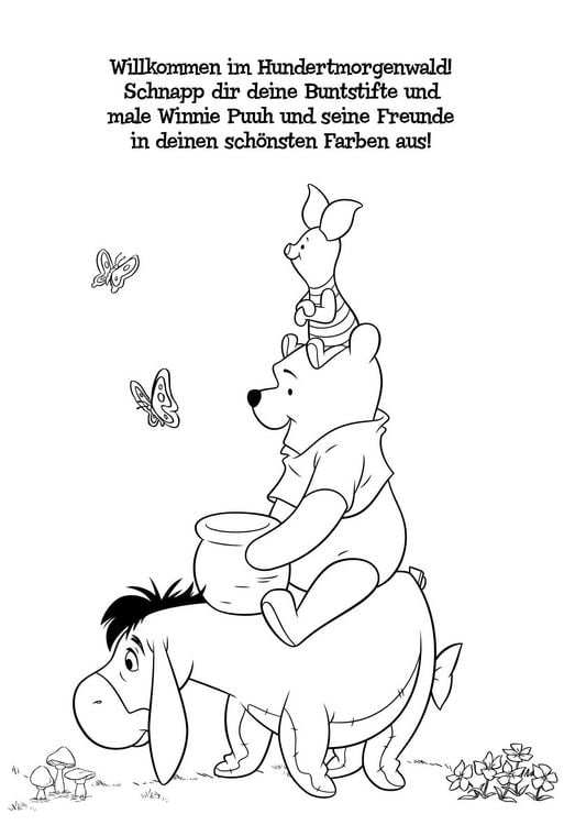 Produktbild: Disney Winnie Puuh: B&auml;renstarker Sticker- und Malspa&szlig;