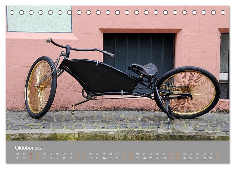 Produktbild: Mit dem Fahrrad durch 2026 (Tischkalender 2026 DIN A5 quer), CALVENDO Monatskalender