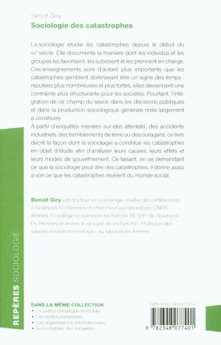 Produktbild: Sociologie des catastrophes