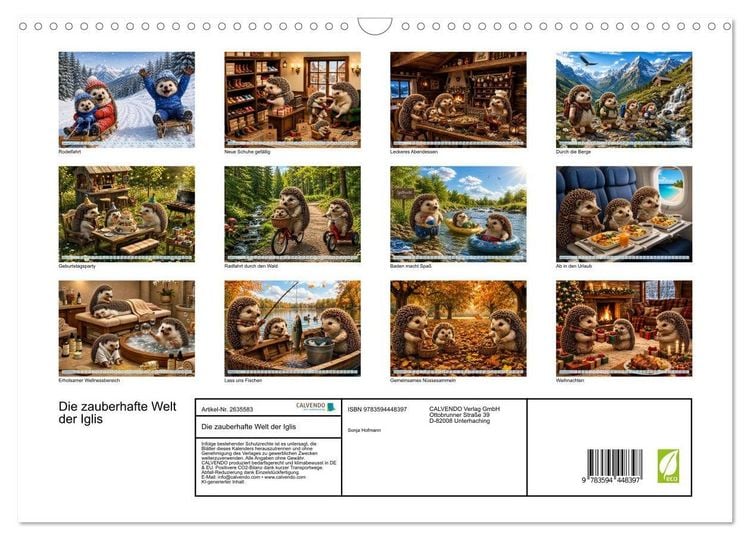 Produktbild: Die zauberhafte Welt der Iglis (Wandkalender 2027 DIN A3 quer), CALVENDO Monatskalender
