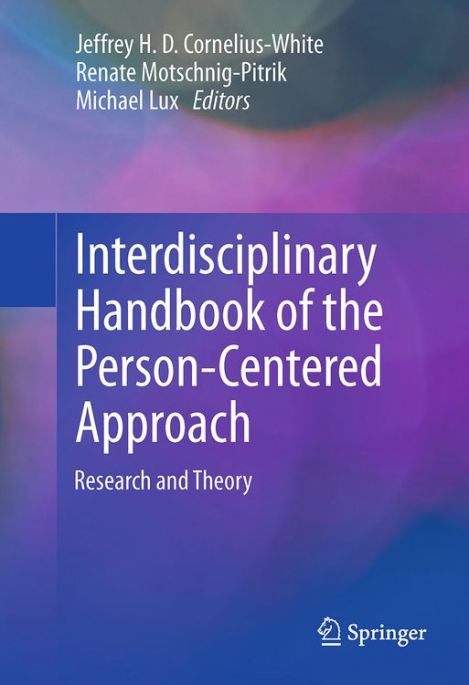 Produktbild: Interdisciplinary Handbook of the Person-Centered Approach