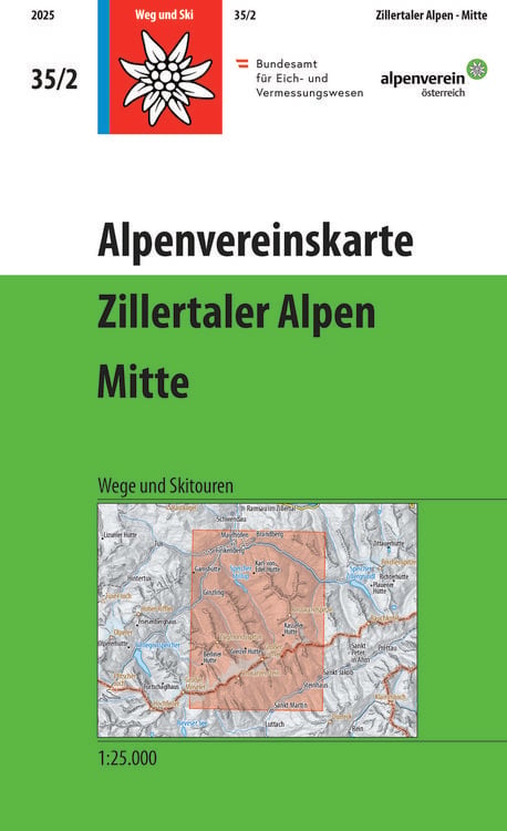 Produktbild: Alpenvereinskarte 1:25000