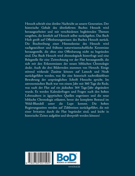 Produktbild: Das Buch Henoch und die neue biblische Chronologie