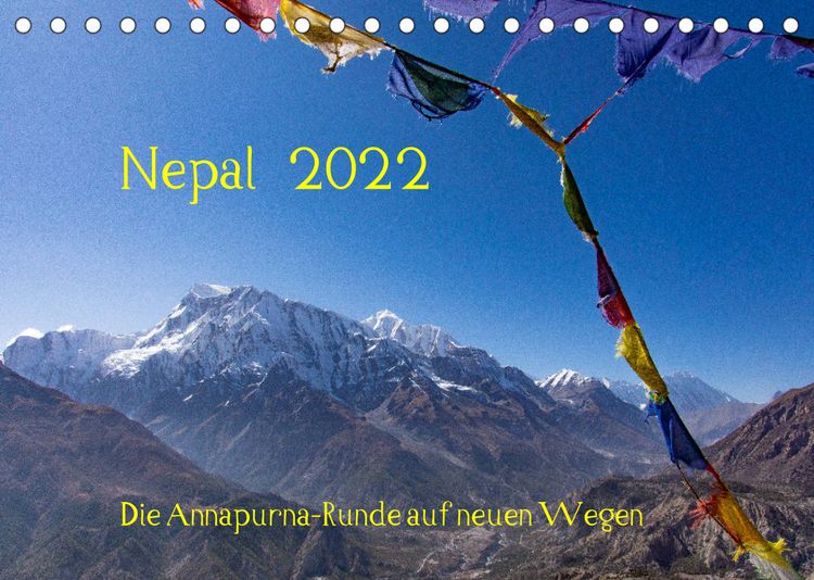 Produktbild: NEPAL - rund um die Annapurna (Tischkalender 2022 DIN A5 quer)