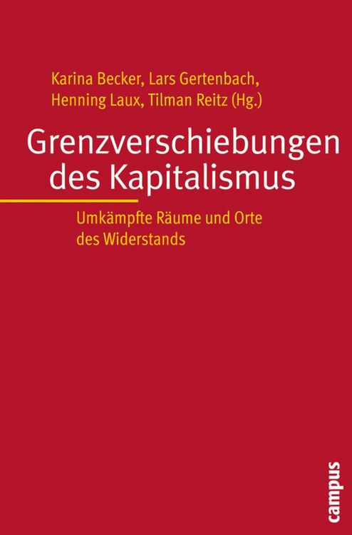 Produktbild: Grenzverschiebungen des Kapitalismus