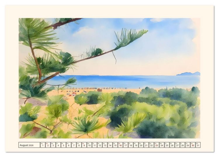 Produktbild: Dodekanes-Insel Kos (Wandkalender 2026 DIN A2 quer), CALVENDO Monatskalender