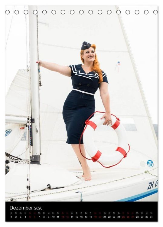 Produktbild: Schiff Ahoi - Swiss Sailor Babes (Tischkalender 2026 DIN A5 hoch), CALVENDO Monatskalender