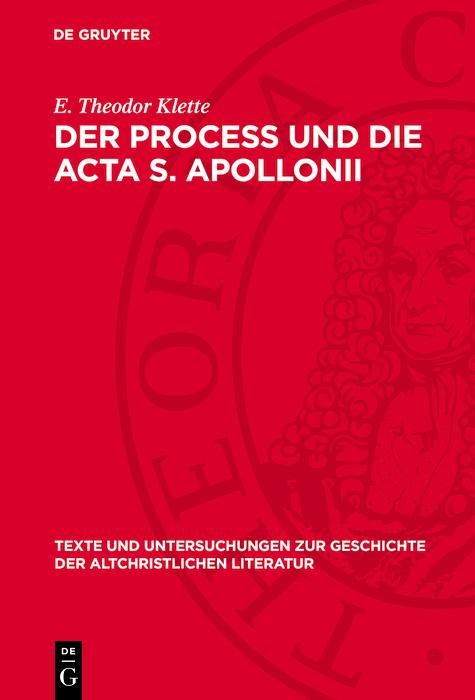 Produktbild: Der Process und die Acta S. Apollonii