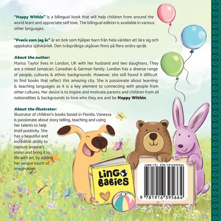 Produktbild: Happy within / Precis som jag &auml;r (Bilingual Children's book English Swedish)