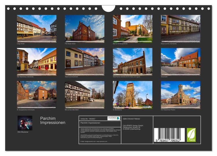 Produktbild: Parchim Impressionen (Wandkalender 2026 DIN A4 quer), CALVENDO Monatskalender