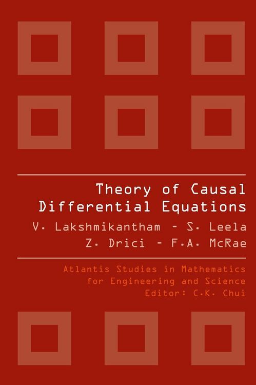Produktbild: Theory Of Causal Differential Equations