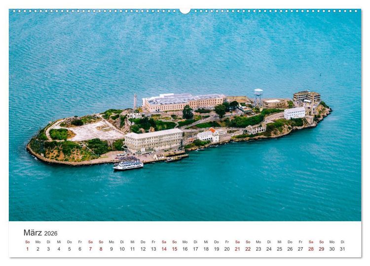 Produktbild: San Francisco - Die Heimat der Golden Gate Bridge. (hochwertiger Premium Wandkalender 2026 DIN A2 quer), Kunstdruck in Hochglanz