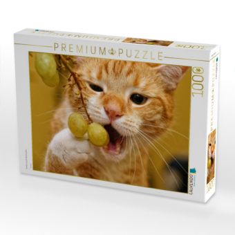 Produktbild: CALVENDO Puzzle Rookie nascht Weintrauben | 1000 Teile Lege-Gr&ouml;&szlig;e 64x48cm Foto-Puzzle f&uuml;r gl&uuml;ckliche Stunden