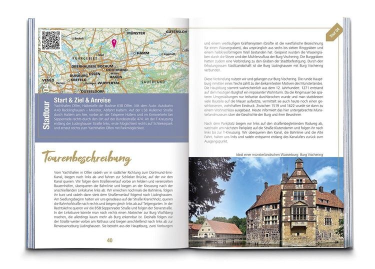 Produktbild: KOMPASS Endlich Radelgenuss - zwischen M&uuml;nsterland, Emsland und Nordsee