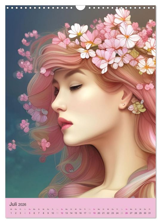 Produktbild: Japanische Kirschbl&uuml;ten - Portraits zum Tr&auml;umen (Wandkalender 2026 DIN A3 hoch), CALVENDO Monatskalender