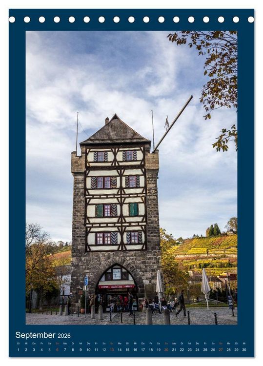 Produktbild: Esslingen am Neckar - Sehenswertes (Tischkalender 2026 DIN A5 hoch), CALVENDO Monatskalender