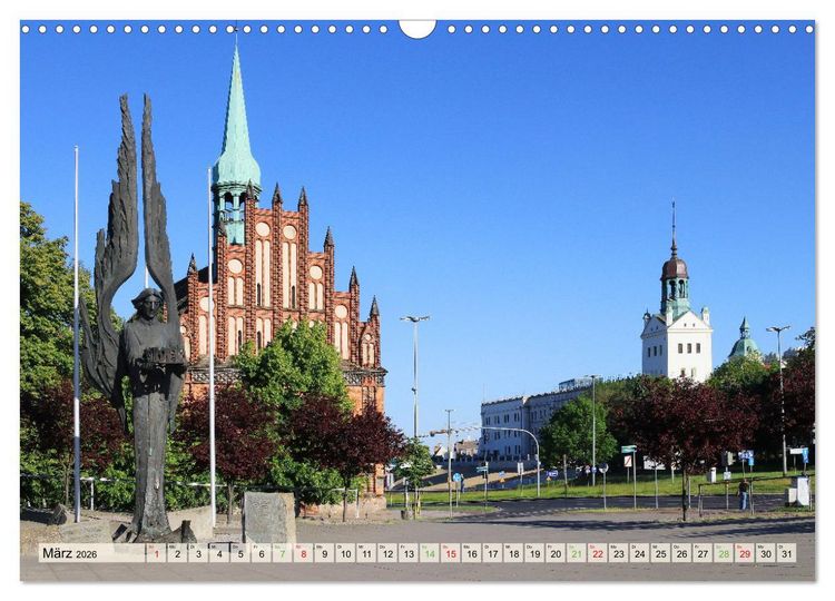 Produktbild: Stettin - Bedeutende Hafenstadt in Polen (Wandkalender 2026 DIN A3 quer), CALVENDO Monatskalender