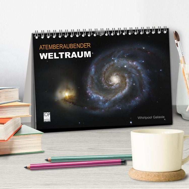 Produktbild: Atemberaubender Weltraum (Tischkalender 2026 DIN A5 quer), CALVENDO Monatskalender