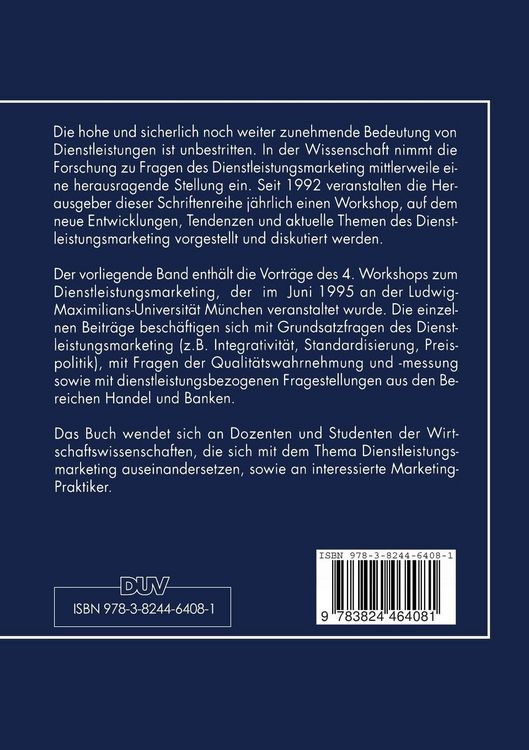 Produktbild: Grundsatzfragen und Herausforderungen des Dienstleistungsmarketing