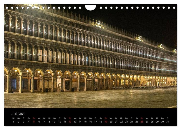 Produktbild: Venedig - la Serenissima (Wandkalender 2026 DIN A4 quer), CALVENDO Monatskalender