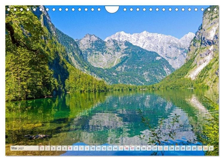Produktbild: Berchtesgadener Land - Welt der Berge und Seen (Wandkalender 2027 DIN A4 quer), CALVENDO Monatskalender