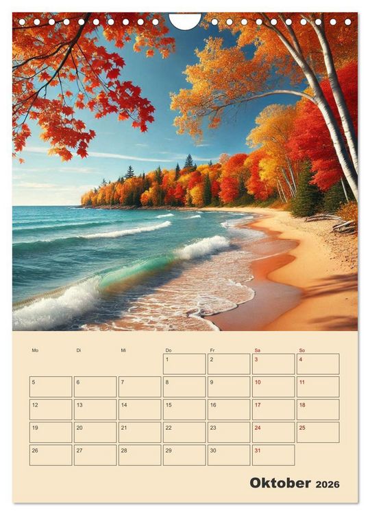 Produktbild: Fiktive Momente am Meer (Wandkalender 2026 DIN A4 hoch), CALVENDO Monatskalender