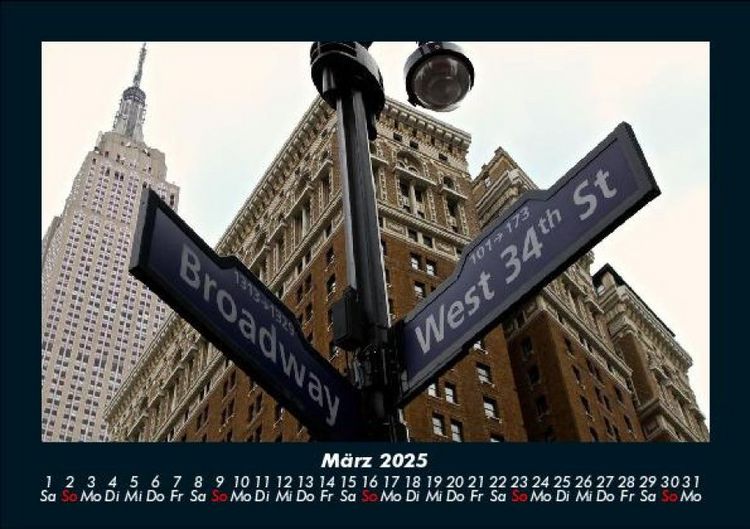 Produktbild: New York 2025 Fotokalender DIN A5