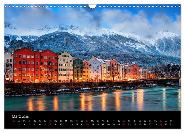 Produktbild: Innsbruck - Capital of the Alps (Wandkalender 2026 DIN A3 quer), CALVENDO Monatskalender