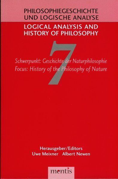 Produktbild: Schwerpunkt: Geschichte der Naturphilosophie / Focus: History of the Philosophy of Nature