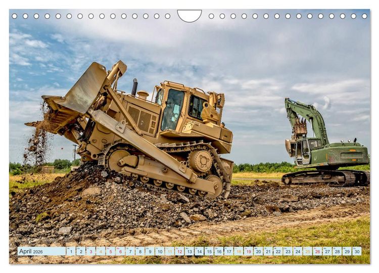 Produktbild: Bulldozer - b&auml;renstarke Arbeitstiere (Wandkalender 2026 DIN A4 quer), CALVENDO Monatskalender