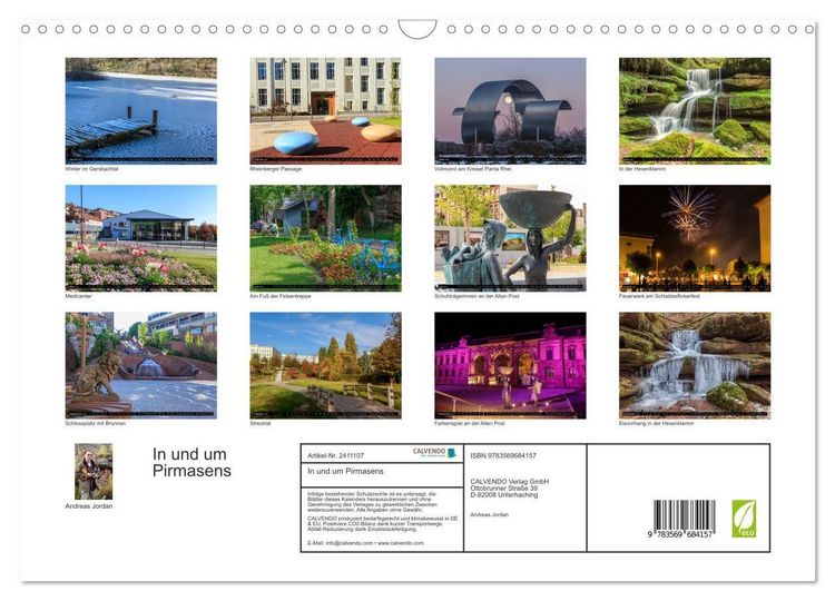 Produktbild: In und um Pirmasens (Wandkalender 2027 DIN A3 quer), CALVENDO Monatskalender