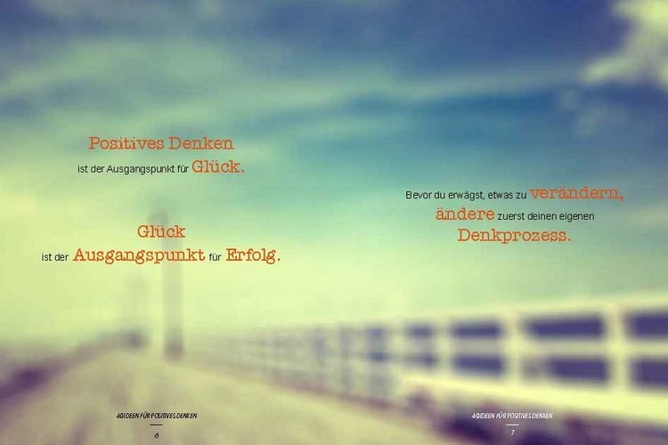 Produktbild: 40 Ideen f&uuml;r positives Denken