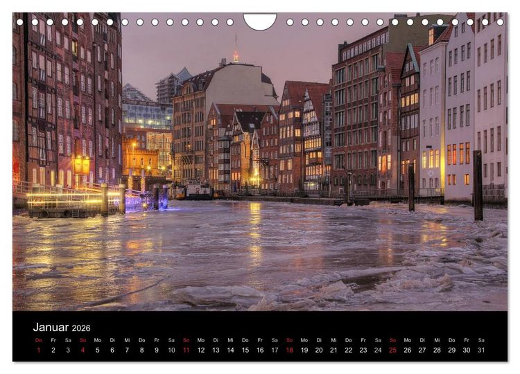 Produktbild: Hamburg (Wandkalender 2026 DIN A4 quer), CALVENDO Monatskalender