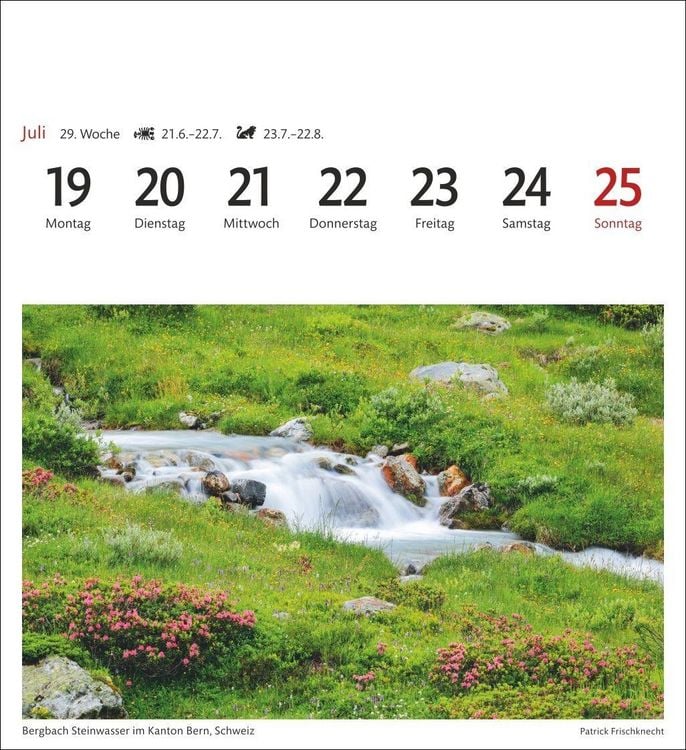 Produktbild: Alpen Sehnsuchtskalender 2027 - Wochenkalender mit 53 Postkarten