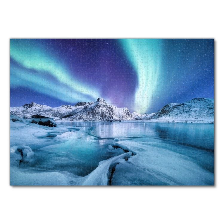 Produktbild: Lais Puzzle Aurora borealis / Nordlicht auf den Lofoten, Norwegen 1000 Teile