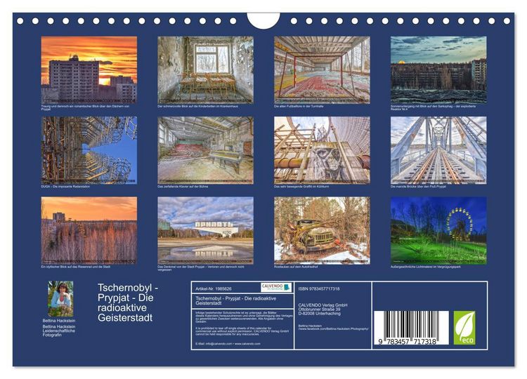 Produktbild: Tschernobyl - Prypjat - Die radioaktive Geisterstadt (Wandkalender 2026 DIN A4 quer), CALVENDO Monatskalender