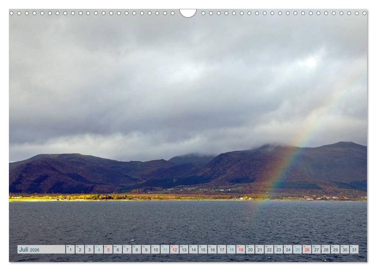 Produktbild: Norwegen - Hurtigruten (Wandkalender 2026 DIN A3 quer), CALVENDO Monatskalender