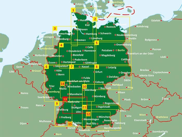 Produktbild: freytag & berndt Stra&szlig;enkarte Rund um Stuttgart 1:150.000