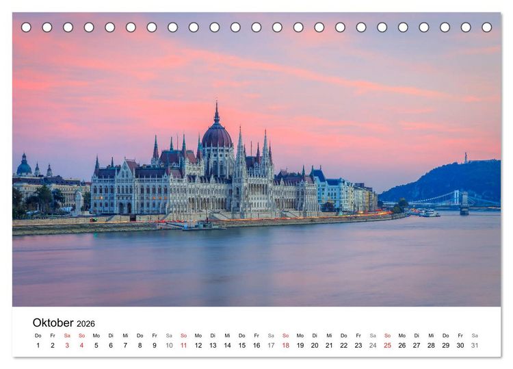 Produktbild: Europa im sch&ouml;nsten Licht (Tischkalender 2026 DIN A5 quer), CALVENDO Monatskalender